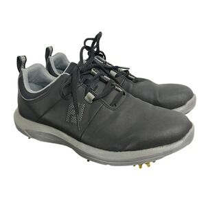 FootJoy FJ Fuel Womens Golf Shoes Black Grey Spiked Waterproof 98645C Size 7.5 M
